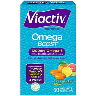 Viactiv Omega Boost - 1200 MG Omega-3 - Citrus Passion (60 Gummies) ( Discontinued )