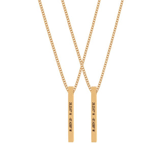 Custom Bar Necklace Set