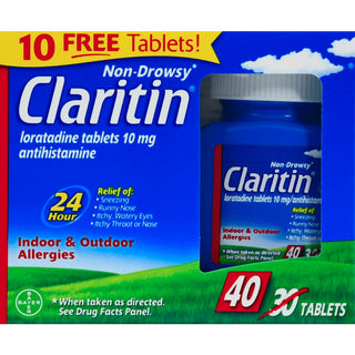 Claritin Indoor & Outdoor Allergies, Non Drowsy, 10 Mg, Tablets