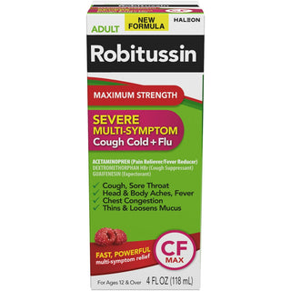 Robitussin® Maximum Strength Severe Multi-Symptom Cough, Cold & Flu (4 Fl Oz)