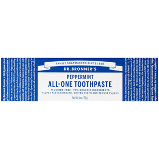 Dr. Bronner's All In One Toothpaste Peppermint 28gm Travel Size