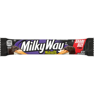 Milky Way Candy Midnight Dark Chocolate Bar, Share Size, 2.83 Oz