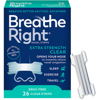 Breathe Right Clear Extra Strength Nasal Strips 26 Ea