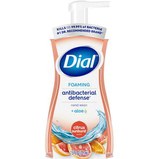 Dial Complete Antibacterial Foaming Hand Wash, Citrus Sunburst, 7.5 Fl Oz