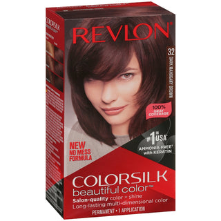 Revlon Beautiful Color Permanent Hair Color, Dark Mahogany Brown
