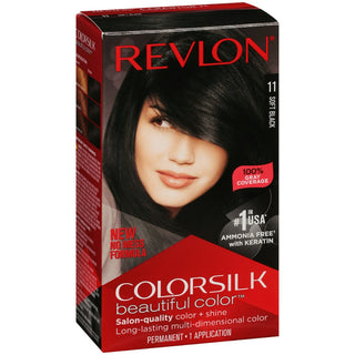 Revlon Colorsilk Beautiful Color Soft Black 11   Permanent Hair Color 1Ea