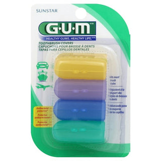 GUM Antibacterial Travel Toothbrush Covers