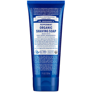 Dr. Bronner's Organic Shaving Soap Spearmint Peppermint 7 Fl. Oz