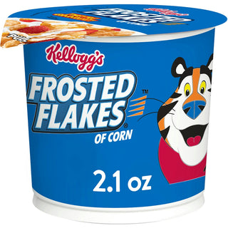 Frosted Flakes Kellogg S Original Cold Breakfast Cereal 2.1 Oz Cup