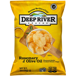Deep River Snacks Rosemary & Olive Oil Kettle Cooked Potato Chips, 2 Oz