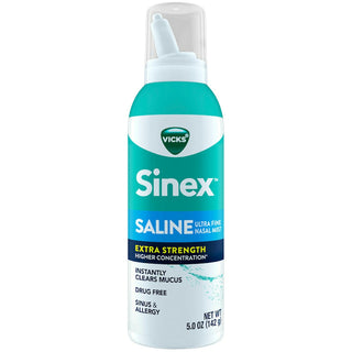 Vicks Nasal Mist, Saline, Ultra Fine, Extra Strength 5 Oz