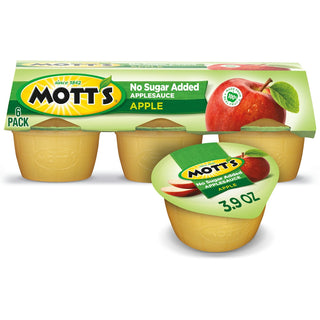 Mott's Apple No Sugar Added Applesauce - 3.9 Ounce