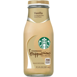 Starbucks Frappucino Chilled Coffee Drink Vanilla Flavored 9.5 Fl Oz Bottle