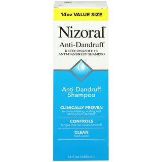 Nizoral Anti Dandruff Shampoo With 1% Ketoconazole, Clean Fresh Scent