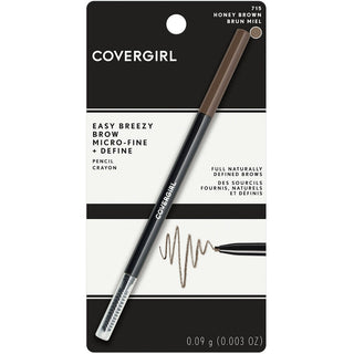 CoverGirl Easy Breezy Brow Micro Fine Fill Define Eyebrow Pencil Honey Brown
