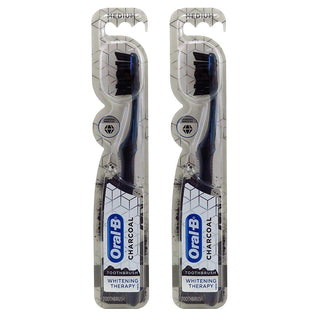 Oral-B Toothbrush Charcoal Medium Whitening Therapy