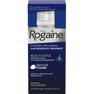 Rogaine Men's  Foam Men's Unscented  Hair Regrowth Treatment 2.11 Oz