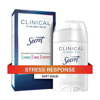 Secret Clinical Strength Antiperspirant & Deodorant Soft Solid Stress Response - 1.6oz