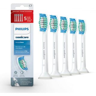 Philips Sonicare Brush Heads, Replacement, C1 Simply Clean, Medium, Value Pack