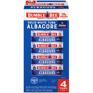 Bumble Bee Solid White Albacore Tuna In Water - 5oz/4ct