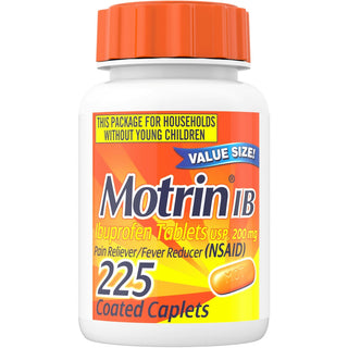 Motrin IB Ibuprofen Tablets For Pain & Fever Relief, 200 Mg