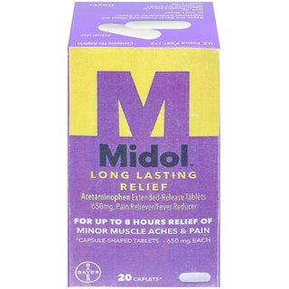 Midol Long Lasting Relief, 650 Mg, Caplets