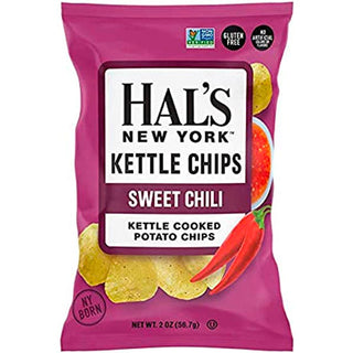 Hal's New York Sweet Chili Kettle Cooked Potato Chips, 2 Oz