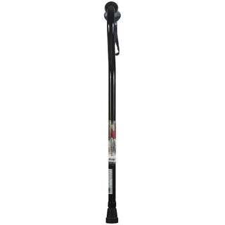 Adjustable Height Offset Handle Cane Black Crackle