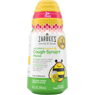 Zarbee's Cough Syrup Mucus, Daytime, Natural Mixed Berry Flavor, Children's 4 Fl Oz