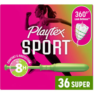 Playtex Sport Tampons, Super Absorbency, Unscented - 36 Count