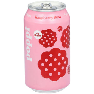 Poppi Raspberry Rose Prebiotic Soda - 12 Fl Oz Can