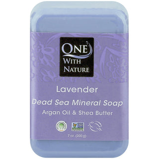 One With Nature Lavender Dead Sea Mineral Bar Soap - 7 Oz