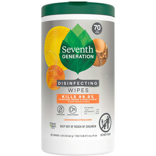 Seventh Generation Lemongrass Citrus Scent Disinfecting Wipes