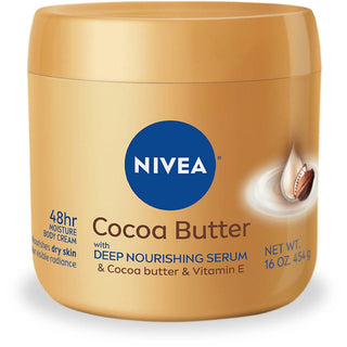Nivea Cocoa Butter Body Cream With Deep Nourishing Serum, 15.5 Ounce