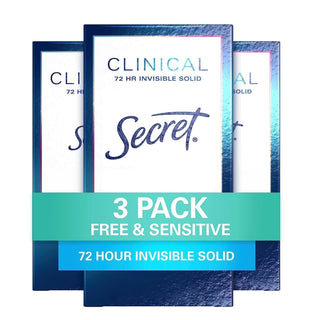 Secret Clinical Strength Invisible Solid Antiperspirant And Deodorant For Women  1.6oz