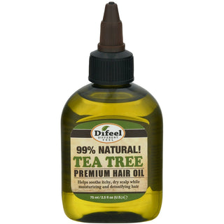 Difeel Premium Natural Hair Tea Tree Oil 2.5 Fl Oz