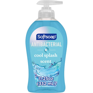 Softsoap Antibacterial Liquid Hand Soap Pump - Clean & Protect - Cool Splash - 11.25 Fl Oz