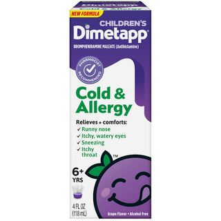 Dimetapp  6+ Yrs, Children's, Grape Flavor  Cold & Allergy  4 Fl Oz