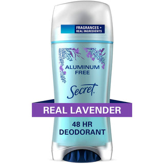 Secret Deodorant, Aluminum Free, Real Lavender 2.4 Oz