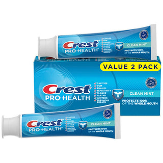 Crest Fluoride Clean Mint Toothpaste Value 2 Pack