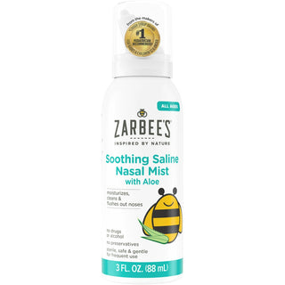 Zarbee's Naturals Aloe Soothing Saline Nasal Mist – 3 fl oz