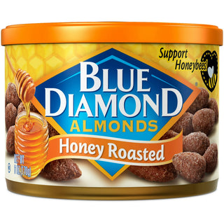 Blue Diamond Almonds, Can, Honey Roasted, 6 Oz