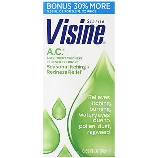 Visine A.C. Seasonal Itching+ Redness Relief Eye Drops