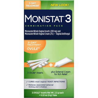 Monistat 3 Day Treatment Combo Ovule And Cream