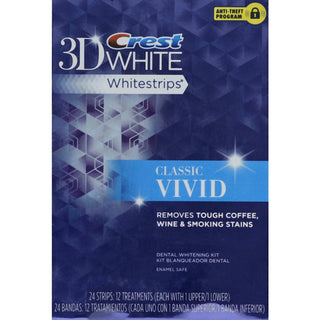 Crest 3D White Whitestrips Dental Whitening Kit, Classic Vivid