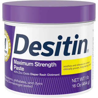 Desitin Maximum Strength Zinc Oxide Diaper Rash Paste 1 Lb. Tub