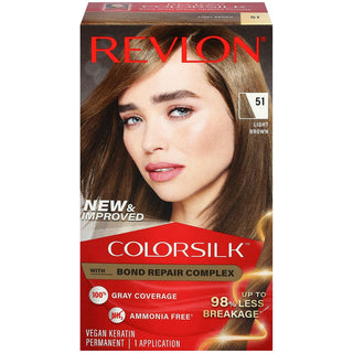 Revlon 51 Light Brown Vegan Keratin Permanent Hair Color