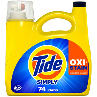 Tide Simply Oxi Boost + Ultra Stain Release Refreshing Breeze 74 Loads 105 Fl Oz