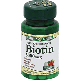 Nature's Bounty Biotin Quick Dissolve Tablets, 5000 Mcg