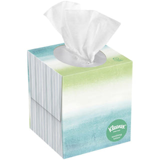 Kleenex Lotion Facial Tissues With Aloe & Vitamin E, Cube Box
